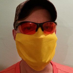 YELLOW CUSTOM FACE MASK WASHABLE REUSABLE …